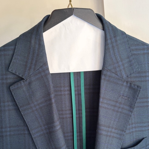 Bonobos Green/Navy Plaid Blazer 38S - Picture 12 of 12